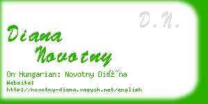 diana novotny business card